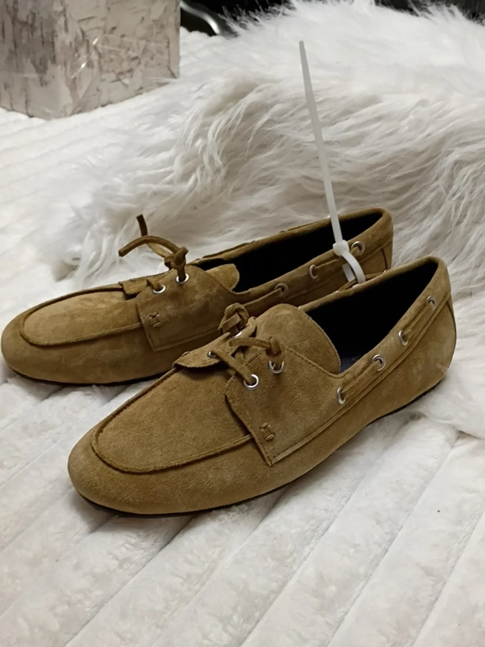 Vince Marin Women's Suede Slip On Boat Shoes Size 7